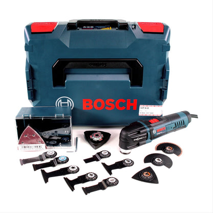 Bosch GOP 30-28 Professional Multi Cutter Multifunktionswerkzeug 300 W Starlock Plus in L-BOXX mit 16-teiligem Zubehörset ( 0601237000 ) - Toolbrothers