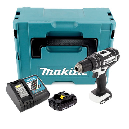 Makita DHP 482 RY1J W Akku Schlagbohrschrauber 18 V 62Nm im Makpac + 1x 1,5 Ah Akku + Ladegerät - Toolbrothers