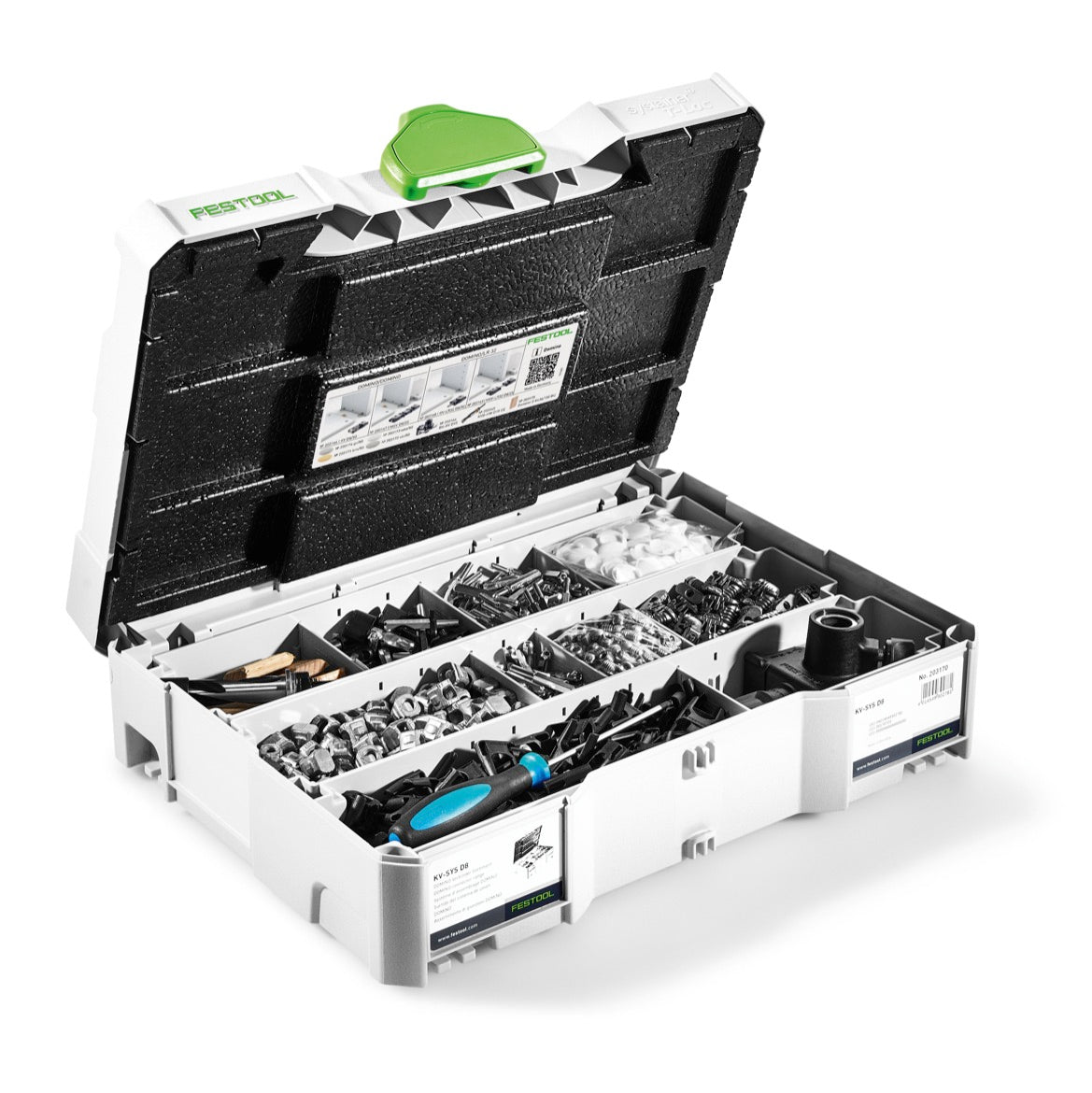 Festool Domino Verbinder Sortiment KV-SYS D8 im SYS 1 T-LOC SYSTAINER für Dübelfräsen ( 203170 ) - Toolbrothers