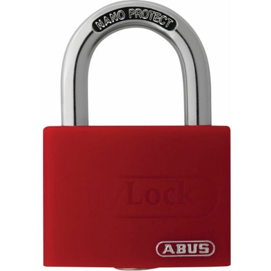 Cadenas à cylindre ABUS T65AL/40 rouge, étiquette de verrouillage, largeur du corps 43 mm (3000280259)