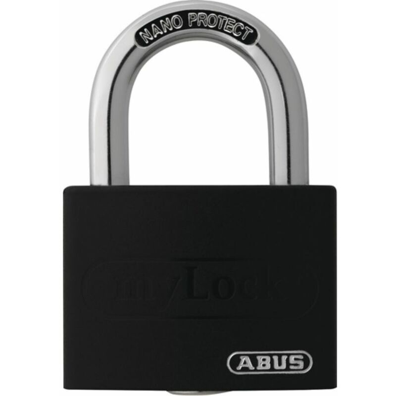 Cadenas à cylindre ABUS T65AL/40 noir, étiquette de verrouillage, largeur du corps 43 mm (3000280261)