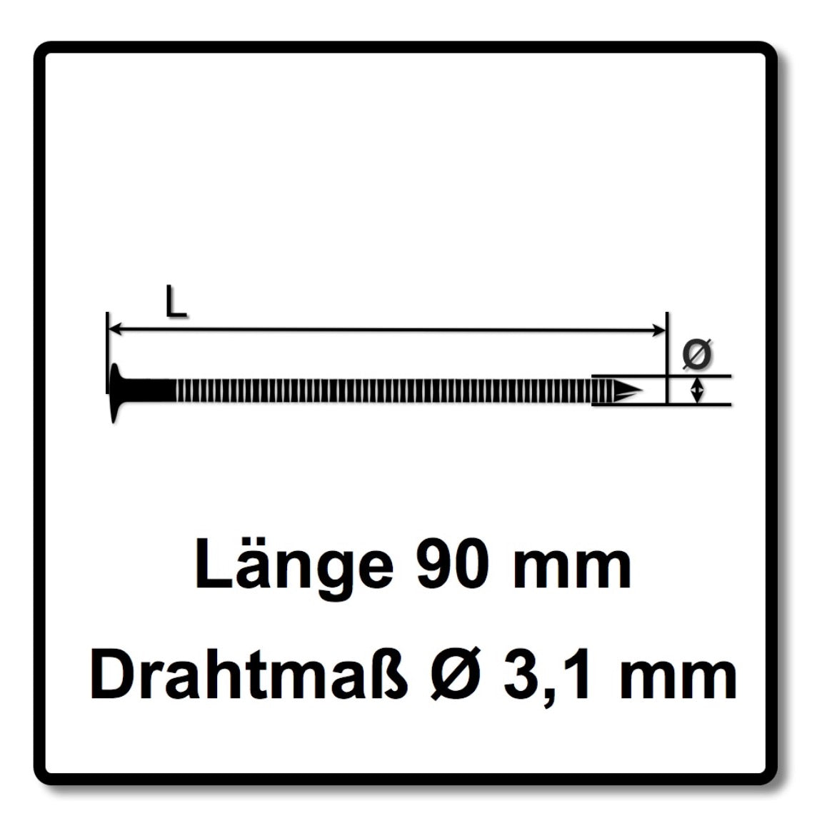 Prebena CNW31/90BKRI Coilnägel Ringschaft 3600 Stück - Toolbrothers