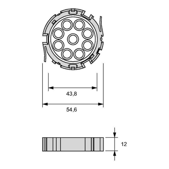 Spot encastrable L&amp;S MLD Emotion 12 V 1,8 W (3000550007)