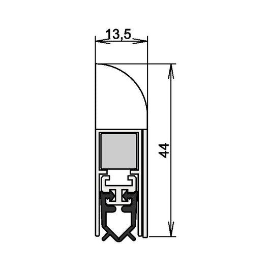 ATHMER joint de porte Wind-Ex 1-311 1 côté longueur 735 mm (3327023009)