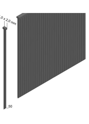 Prebena J 50 CNKHA Stauchkopfnägel Brads 50 mm 4000 Stück - aus verzinktem Stahl, geharzt - Toolbrothers