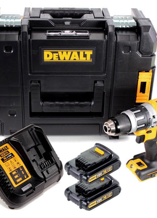 DeWalt DCD 796 S2 Akku Schlagbohrschrauber Brushless 18V 70Nm + 2x Akkus 1,5 Ah + 1x Schnellladegerät in TSTAK - Toolbrothers