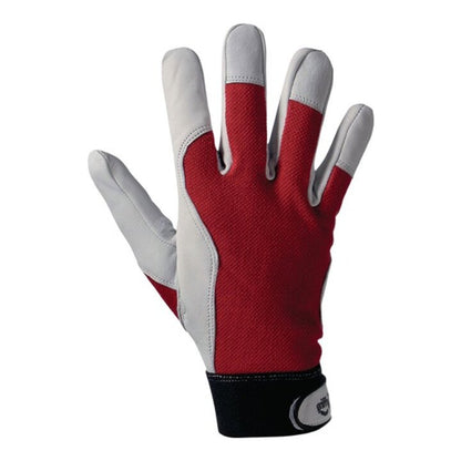 LEIPOLD+DÖHLE gants Griffy taille 8 rouge/naturel (4000371101)