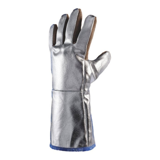 JUTEC gants de protection thermique gants 5 doigts 10 marron/argent (4000371190)