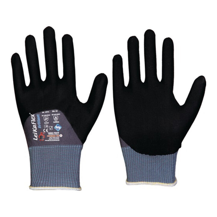 LEIPOLD gants LeikaFlex® Brilliant taille 8 gris/noir (4000391231)