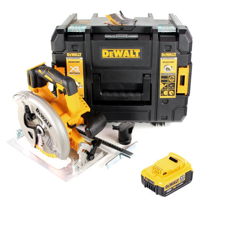 Dewalt DCS 570 NT Akku Hand Kreissäge 18V 184 mm Brushless + 1x Akku 4,0Ah + TSTAK - ohne Ladegerät - Toolbrothers