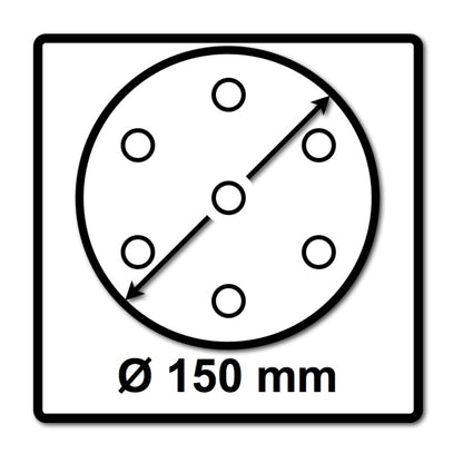 Festool STF D150/48 Rubin 2 RU2/50 Schleifscheiben, P60, 150 mm / 50 Stk. ( 575187 ) - Toolbrothers