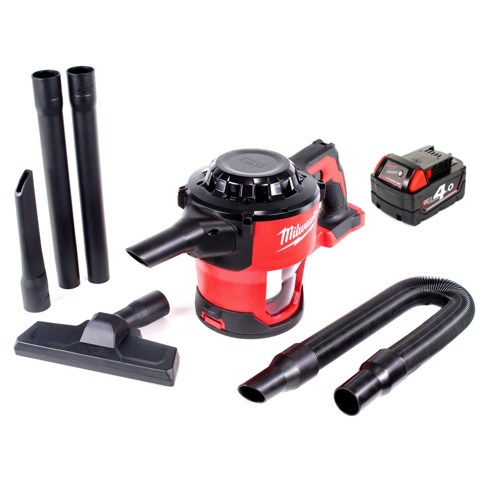 Milwaukee M18 CV 401 18V Akku Handstaubsauger + 1x Akku 4,0Ah - ohne Ladegerät - Toolbrothers