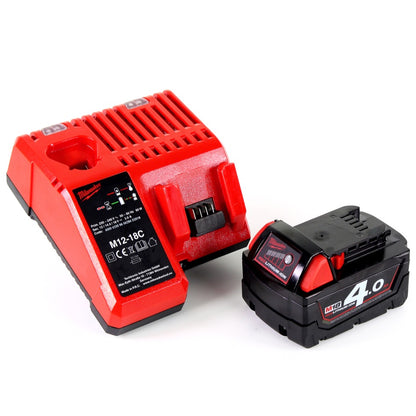 Milwaukee M18 CV 401C 18V Akku Handstaubsauger + 1x Akku 4,0Ah + Ladegerät - Toolbrothers