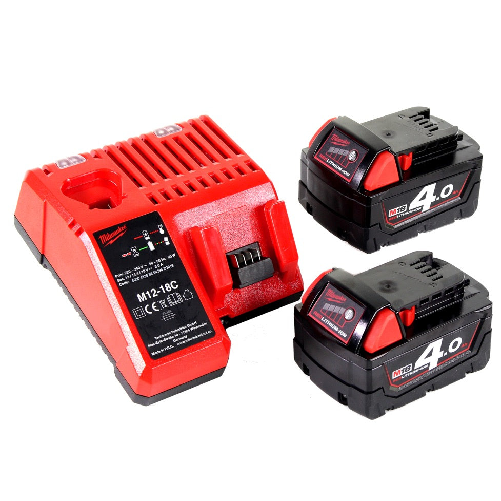 Milwaukee M18 CV 402C 18V Akku Handstaubsauger + 2x Akku 4,0Ah + Ladegerät - Toolbrothers