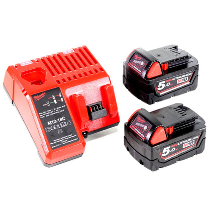 Milwaukee M18 CV 502C 18V Akku Handstaubsauger + 2x Akku 5,0Ah + Ladegerät - Toolbrothers