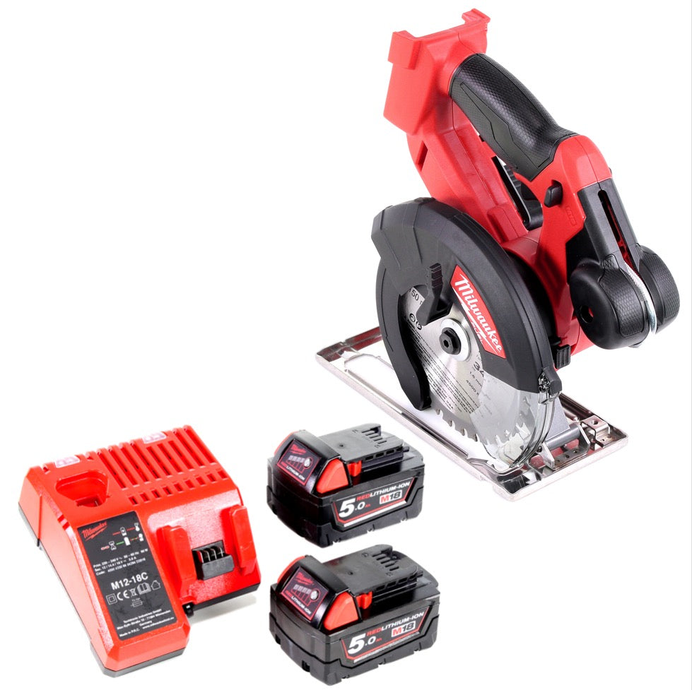 Milwaukee M18 FMCS 502C 18V 150 mm Akku Metallkreissäge + 2x Akku 5,0Ah + Ladegerät - Toolbrothers