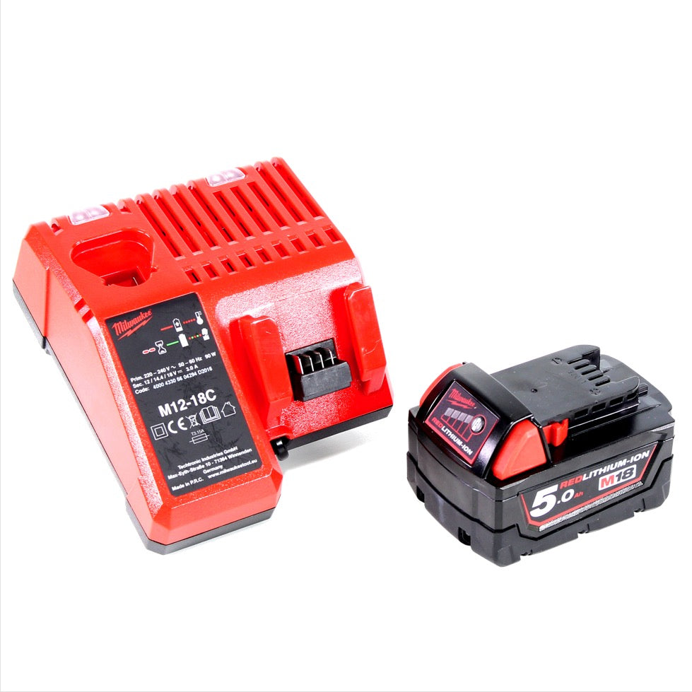 Milwaukee M18 SAL 501C 18V Akku Baustrahler + 1x Akku 5,0 Ah + Ladegerät - Toolbrothers