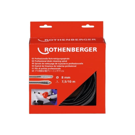 ROTHENBERGER outil spirale longueur 7,5 m spirale Ø 8 mm (4000781060)