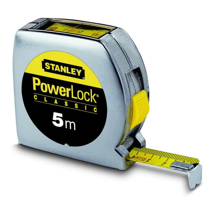 Mètre ruban de poche STANLEY PowerLock® longueur 5 m largeur 19 mm mm/cm (4000787015)