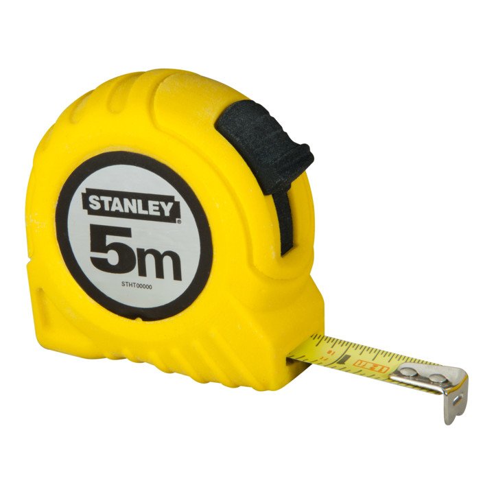 Mètre ruban de poche STANLEY longueur 5 m largeur 19 mm mm/cm (4000787070)