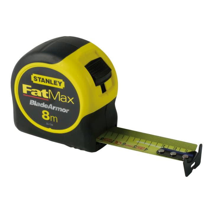 Mètre ruban de poche STANLEY FatMax® BladeArmor longueur 8 m largeur 32 mm mm/cm (4000787123)