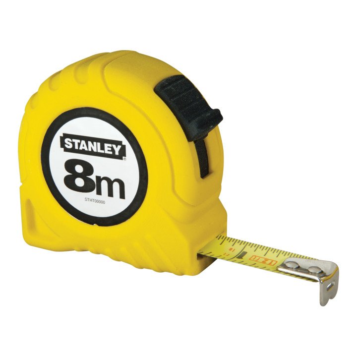 Mètre ruban de poche STANLEY longueur 8 m largeur 25 mm mm/cm (4000787344)