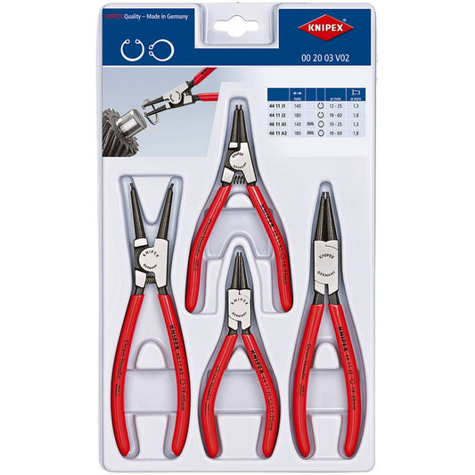 Pince à circlips KNIPEX, 4 pièces, emballage plastique robuste (4000795290)