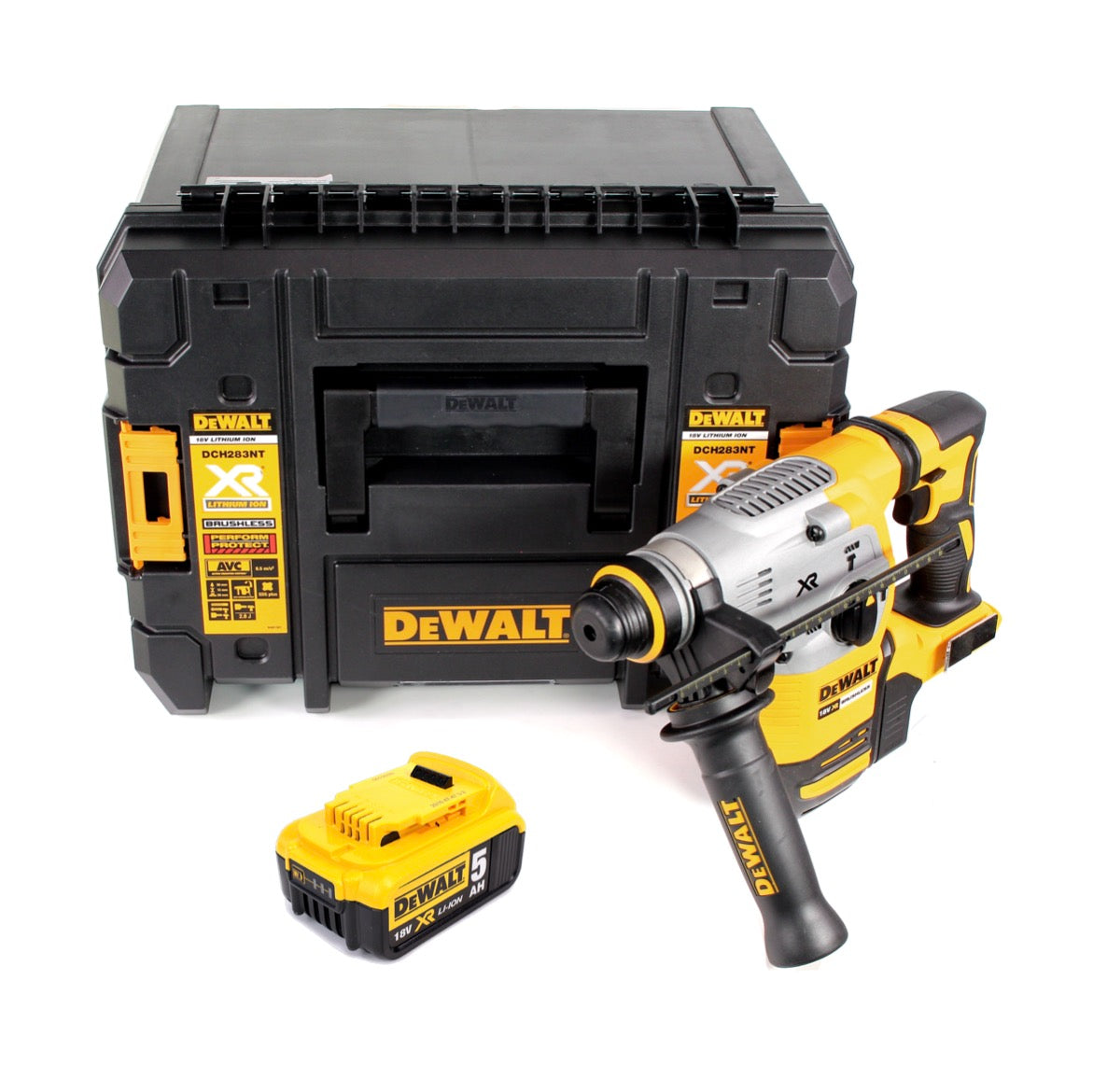 DeWalt DCH 283 NT Akku Kombihammer 18V 2,8J SDS plus Brushless  + 1x Akku 5,0Ah + TSTAK - ohne Ladegerät - Toolbrothers