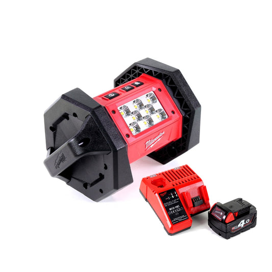 Milwaukee M18 AL-401C Akku LED Flutstrahler mit 1100 Lumen + 1x 4,0 Ah Akku + Universal Ladegerät - Toolbrothers