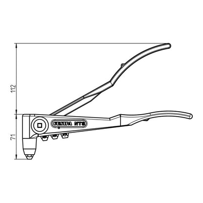 GESIPA outil de pose de rivets aveugles manuels NTS longueur 275 mm (4000813030)