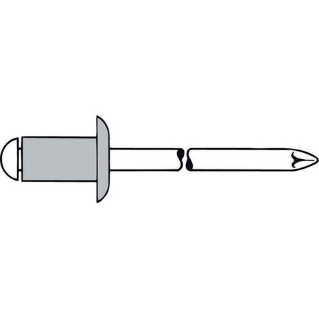 GESIPA rivet aveugle tige de rivet dxl 6 x 16 mm (4000813243)