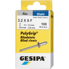 GESIPA rivet aveugle PolyGrip® tige de rivet dxl 3,2 x 8 mm (4000813757)