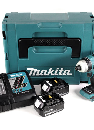 Makita DTP 141 RMJ Akku Quadroschrauber 18V 150Nm Brushless + 2x Akku 4,0Ah + Ladegerät + Makpac - Toolbrothers