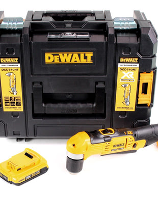 Dewalt DCD 740 NT Akku Winkelbohrmaschine 18V 33Nm + 1x 2,0Ah Akku + TSTAK - ohne Ladegerät - Toolbrothers