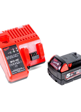 Milwaukee M18 IL-501C Akku Inspektionsleuchte mit 300 Lumen Solo + 1x 5,0 Ah Akku + Universal Ladegerät - Toolbrothers