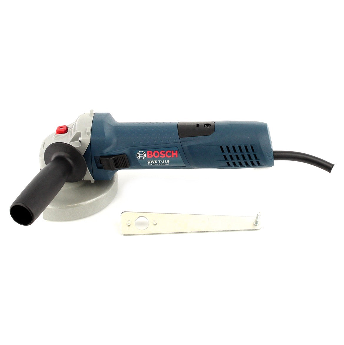 Bosch GWS 7-115 E 720 Watt Professional Winkelschleifer 115 mm Scheibendurchmesser + 1 x SDS clic M14 Schnellspannmutter - Toolbrothers