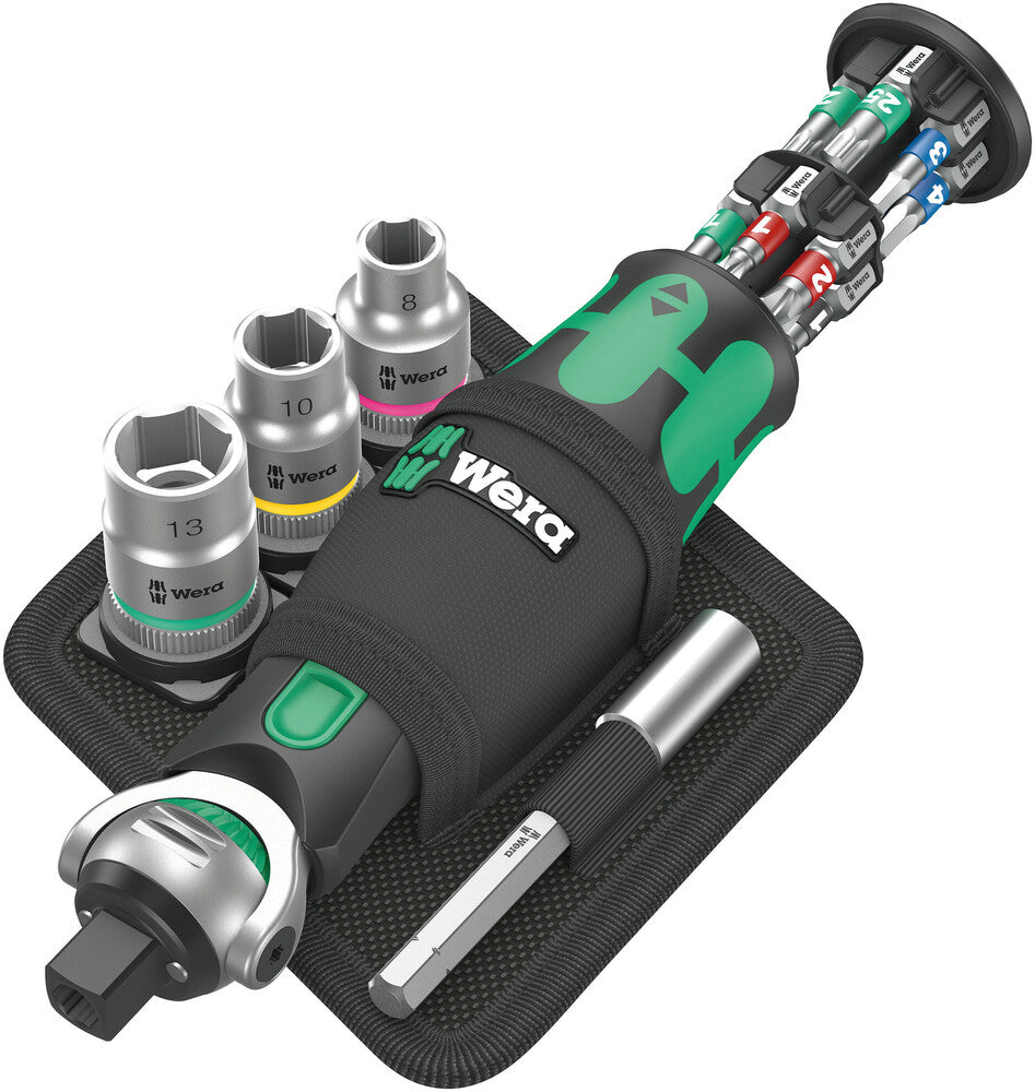 WERA Steckschlüsselsatz 8009 Zyklop Pocket Set 2 19-teilig 3/8″ + 1/4 ″ ( 4000822451 )