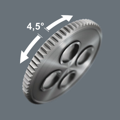 Cliquet réversible WERA 411 A RA poignée en T 1/4″ dents 80 (4000822452)