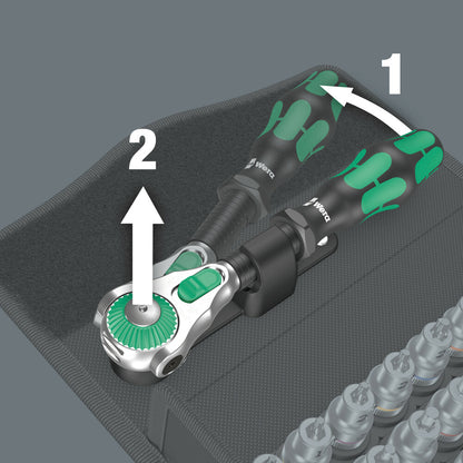 WERA Steckschlüsselsatz 8100 SB ALL-in Zyklop Speed 35-teilig 3/8 ″ ( 4000822460 )