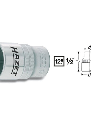 HAZET insert de clé à douille 900 1/2″ 6 pans (4000822690)