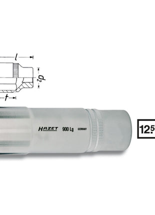 Inserto de llave de vaso HAZET 900LG 1/2″ 6 puntos (4000822715)