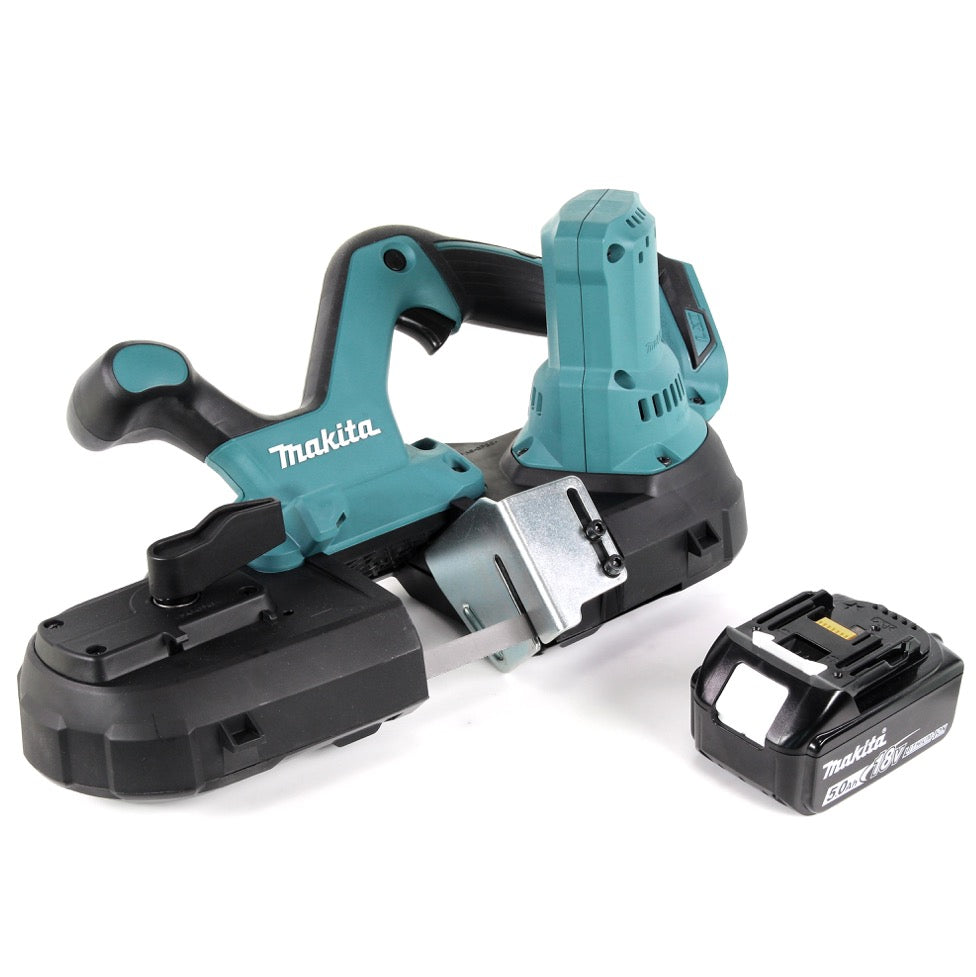 Makita DPB 181 T1 18V Akku Bandsäge + 1x Akku 5,0Ah - ohne Ladegerät - Toolbrothers