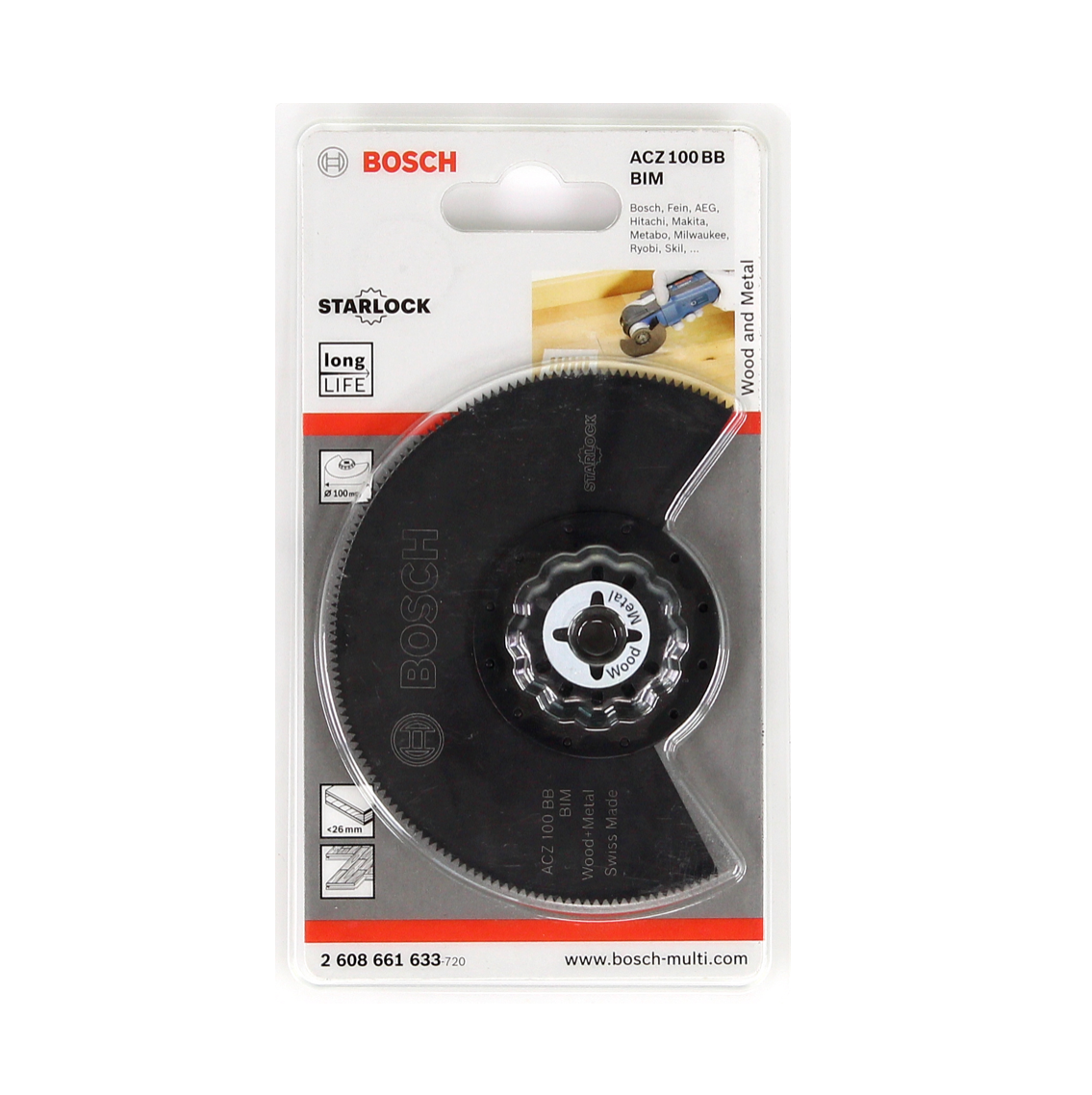 Bosch ACZ 100 BB Segmentsägeblatt Wood and Metal BIM Starlock Sägeblatt ( 2608661633 ) - Toolbrothers