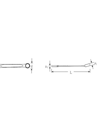 Clé mixte STAHLWILLE OPEN BOX 13 SW 6 mm longueur 105 mm (4000826001)