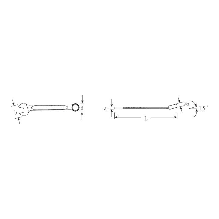 STAHLWILLE Ringmaulschlüssel OPEN BOX 13 SW 15 mm Länge 170 mm ( 4000826010 )