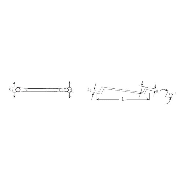 STAHLWILLE clé polygonale double 20 10 x 13 mm 220 mm (4000826081)