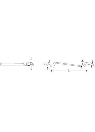 STAHLWILLE clé polygonale double 20 13 x 17 mm 245 mm (4000826083)