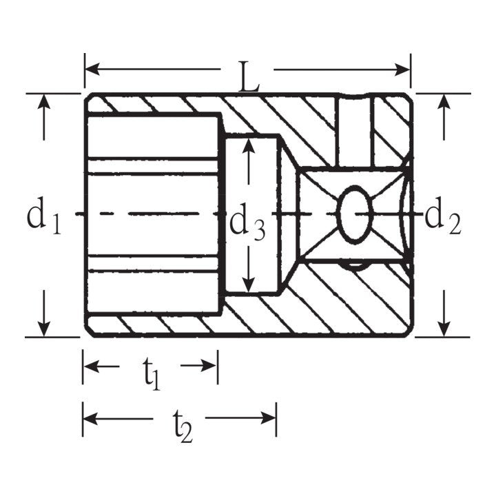 STAHLWILLE Steckschlüsseleinsatz 40 1/4 ″ 6-kant ( 4000826211 )