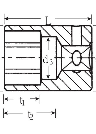 Insert de clé à douille STAHLWILLE 40 1/4″ 6 pans (4000826215)