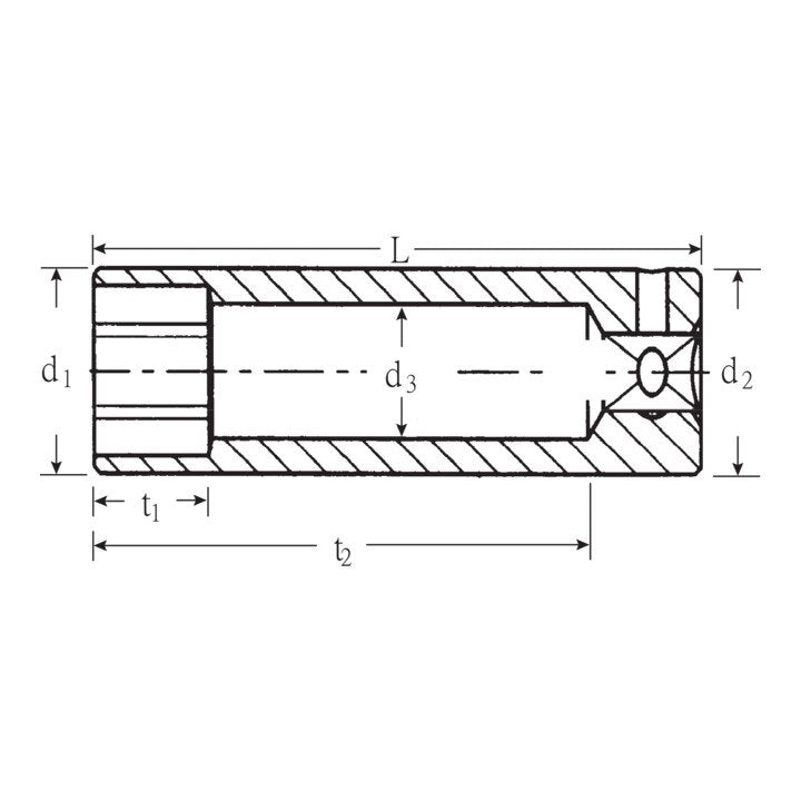 STAHLWILLE Steckschlüsseleinsatz 40 L 1/4 ″ 6-kant, lang ( 4000826225 )